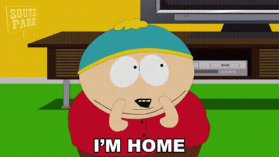 Cartoon Character Saying I'm Home TV GIF