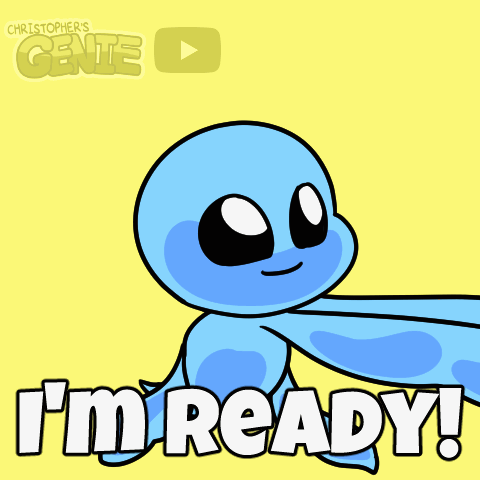 Cartoon Character Saying I'm Ready GIF