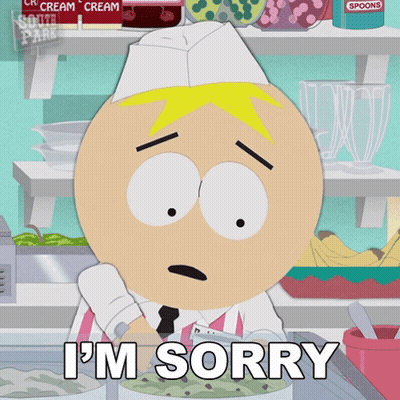 Cartoon Character Saying I'm Sorry GIF