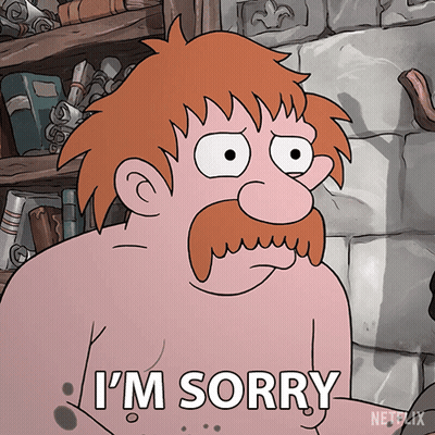 Cartoon Character Saying I'm Sorry GIF