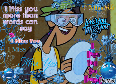 Cartoon Character Saying I Miss You More GIF