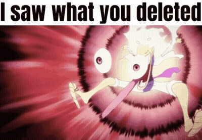 Cartoon Character Saying I Saw What You Deleted GIF
