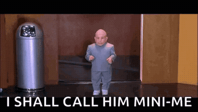 Cartoon Character Saying I Shall Call Him Mini-Me GIF