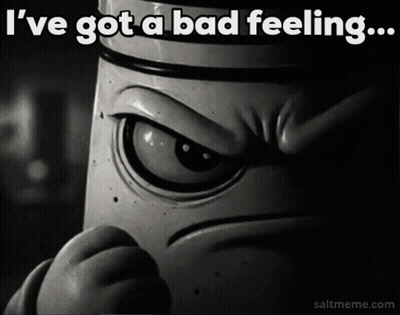 Cartoon Character Saying I've Got A Bad Feeling GIF