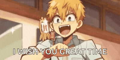 Cartoon Character Saying I Wish You Great Time GIF