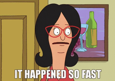Cartoon Character Saying It Happened Fast GIF
