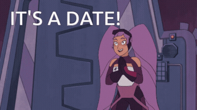 Cartoon Character Saying It's A Date GIF