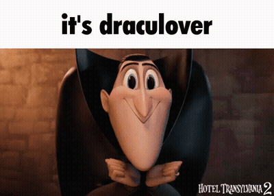 Cartoon Character Saying It's Draculover GIF