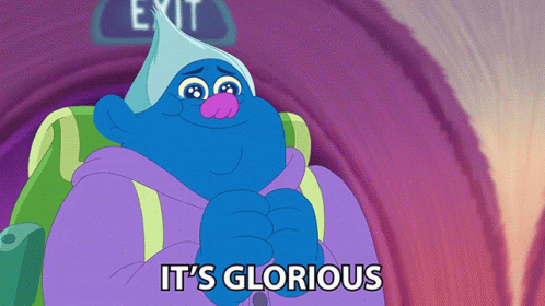 Cartoon Character Saying It's Glorious GIF