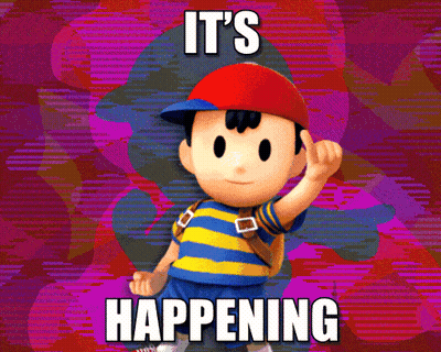 Cartoon Character Saying It's Happening GIF