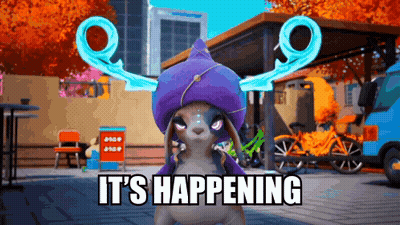 Cartoon Character Saying It's Happening GIF