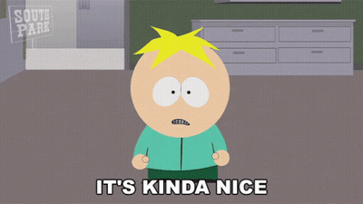 Cartoon Character Saying It's Kinda Nice GIF
