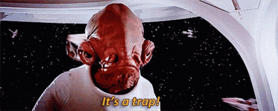 Cartoon Character Saying Its A Trap GIF
