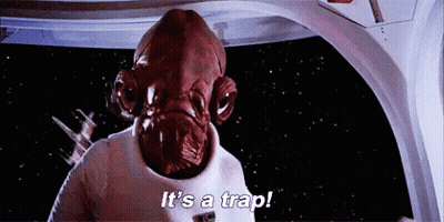Cartoon Character Saying Its A Trap GIF