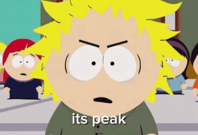 Cartoon Character Saying Its Peak To Children GIF