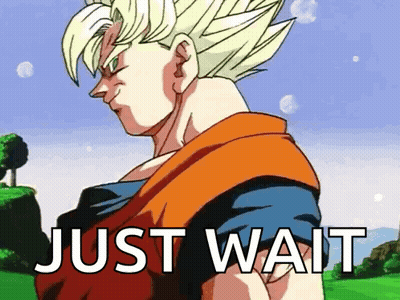 Cartoon Character Saying Just Wait GIF