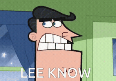 Cartoon Character Saying Lee Know GIF