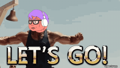 Cartoon Character Saying Let's Go GIF