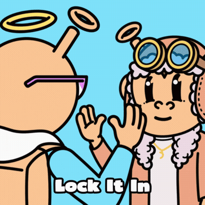 Cartoon Character Saying Lock It In GIF