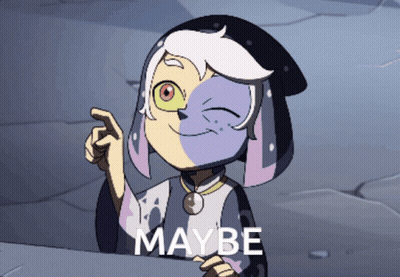 Cartoon Character Saying Maybe