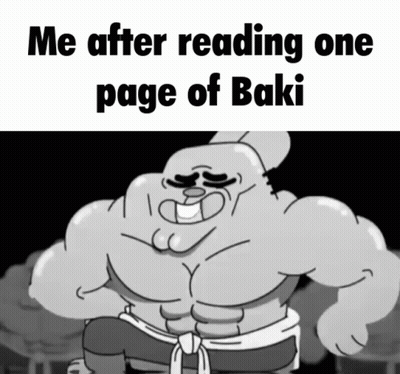 Cartoon Character Saying Me After One Page Of Baku GIF