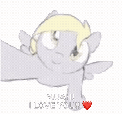 Cartoon Character Saying Muah I Love You GIF