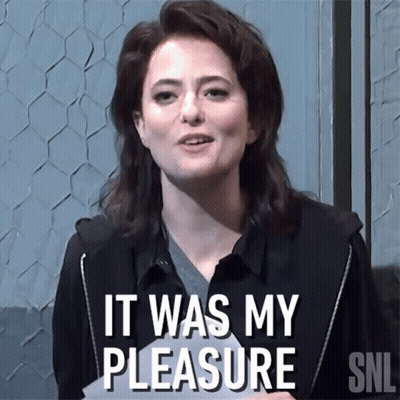 Cartoon Character Saying My Pleasure GIF