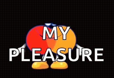 Cartoon Character Saying My Pleasure GIF