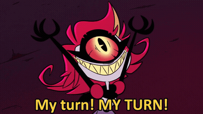 Cartoon Character Saying My Turn My Turn GIF