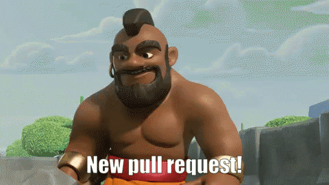 Cartoon Character Saying New Pull Request GIF