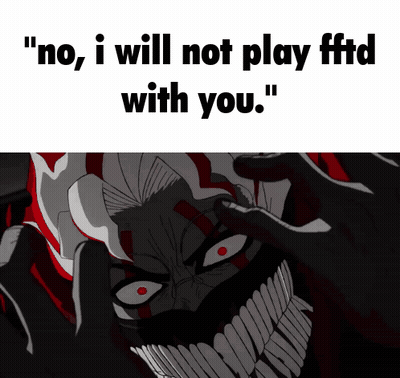Cartoon Character Saying No, I Will Not Play Fftd With You GIF