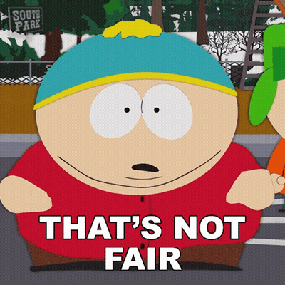 Cartoon Character Saying Not Fair GIF