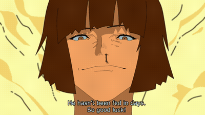 Cartoon Character Saying Not Fed Days Good Luck GIF