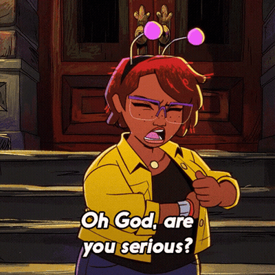 Cartoon Character Saying Oh God GIF