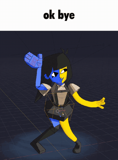 Cartoon Character Saying Ok Bye GIF