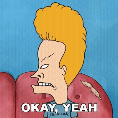 Cartoon Character Saying Okay Yeah Metallica GIF