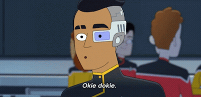 Cartoon Character Saying Okie Dokie Wearing Glasses GIF