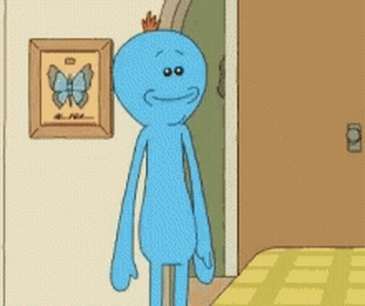 Cartoon Character Saying Ooooh Yeah Can In Front Of Butterfly GIF