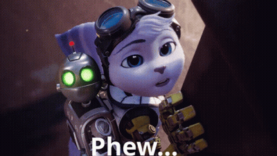 Cartoon Character Saying Phew GIF
