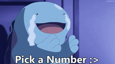 Cartoon Character Saying Pick A Number GIF