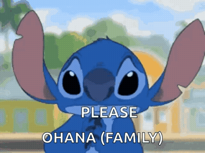 Cartoon Character Saying Please Ohana Family GIF