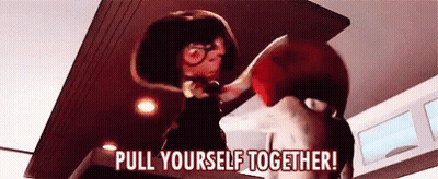 Cartoon Character Saying Pull Yourself Together GIF