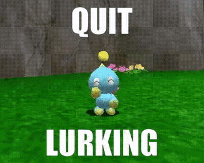 Cartoon Character Saying Quit Lurking GIF