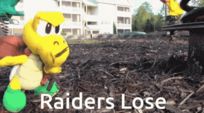 Cartoon Character Saying Raiders Lose GIF