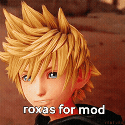 Cartoon Character Saying Roxas For Mod GIF