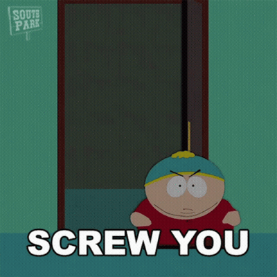 Cartoon Character Saying Screw You GIF