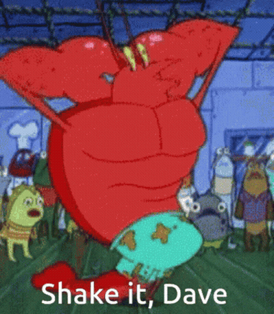 Cartoon Character Saying Shake It Dave GIF