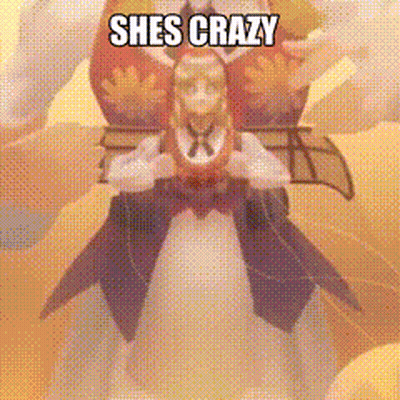 Cartoon Character Saying She's Crazy