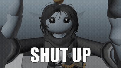 Cartoon Character Saying Shut Up GIF