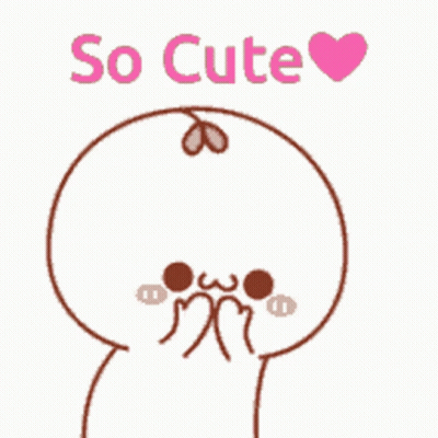 Cartoon Character Saying So Cute With Heart GIF